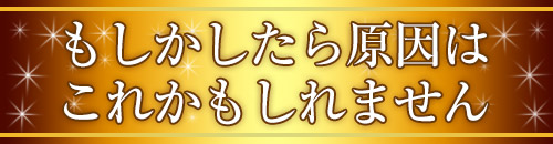 もしかしたら原因はこれかもしれません